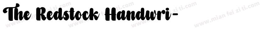The Redstock Handwri字体转换